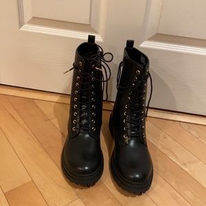 Kelly Rowland Enyo Laceup Ankle combat boot